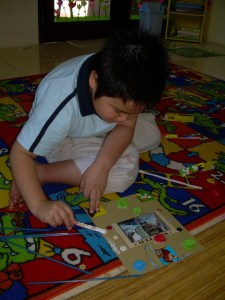 Working on the frame