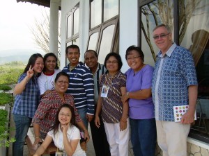 David Goodwin (far right), the participants and me (far left)