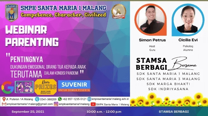Webinar SMPK St Maria 1 Malang